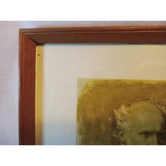 1930s Antique Portrait Of The Famous Composer Arturo Toscanini Wood Framed - Picture 6 of 9